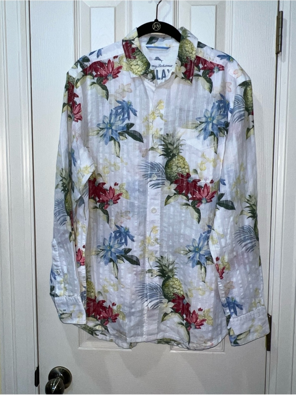 NWT Tommy Bahama Men Linen Cotton Relax Shirt Size S Tropical Hawaiian Vacation